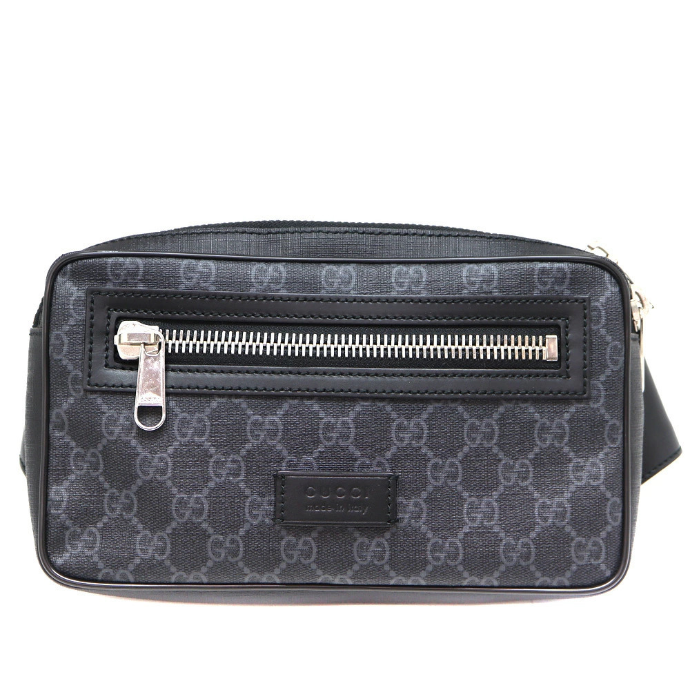 Gucci GG Supreme Belt Bag Body Leather Black